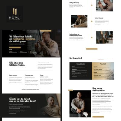 LinkedIn-Coach: Moderne Website erstellt