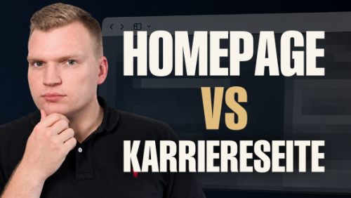Homepage und Karriereseite brauchen zwei verschiedene Sprachen für zwei Zielgruppen.