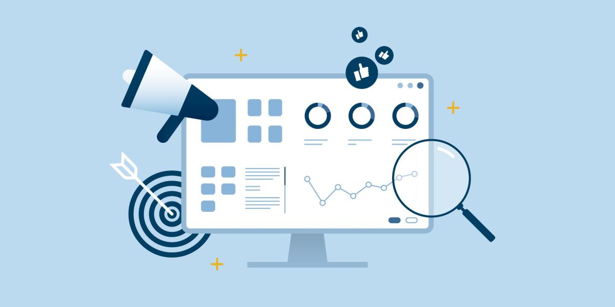 Grafik zur Analyse der Sichtbarkeit von SEO oder Google Ads.