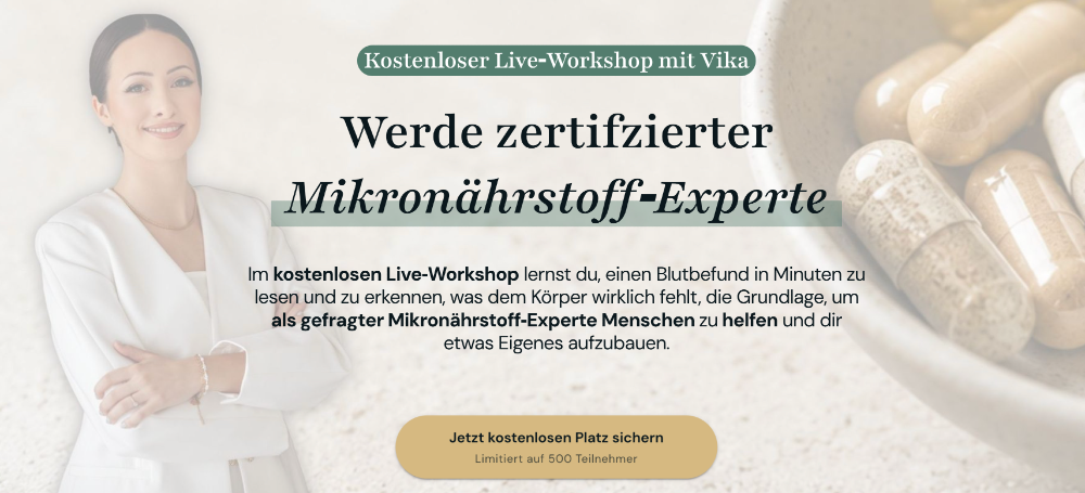 Eine Frau erklärt, wie man Mikronährstoff-Experte wird.