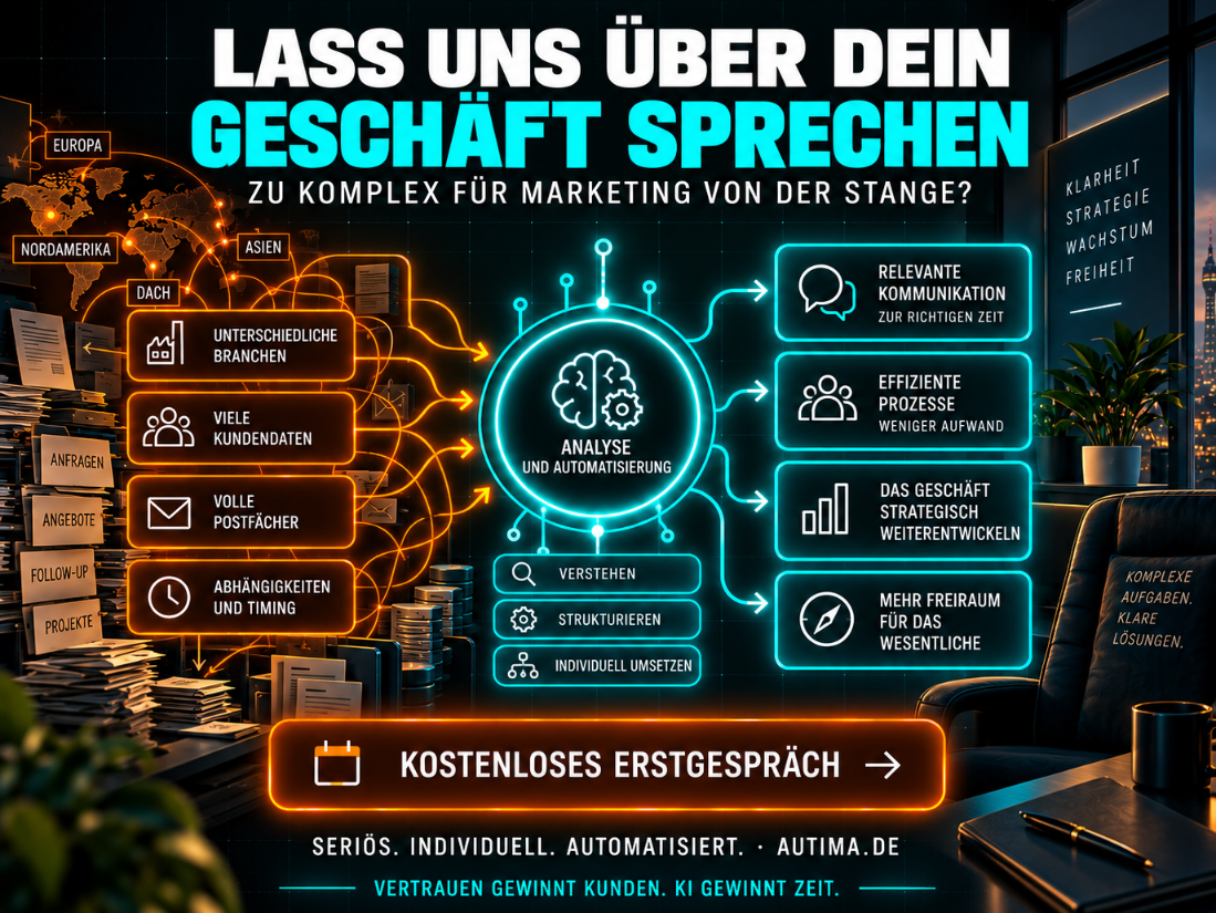 Lass uns über dein Geschäft sprechen