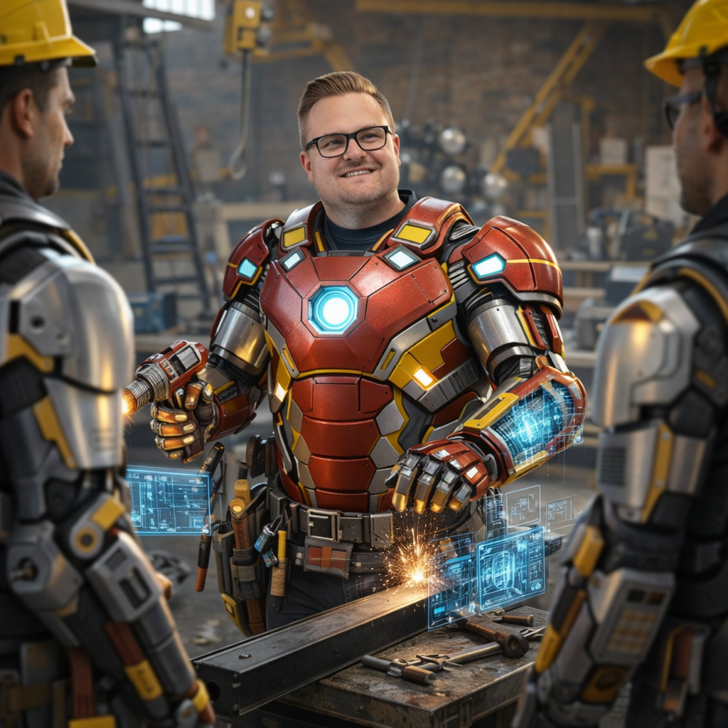 Er hat immer die Lösung, seine digitalen helfer und AIronmen sind am start.