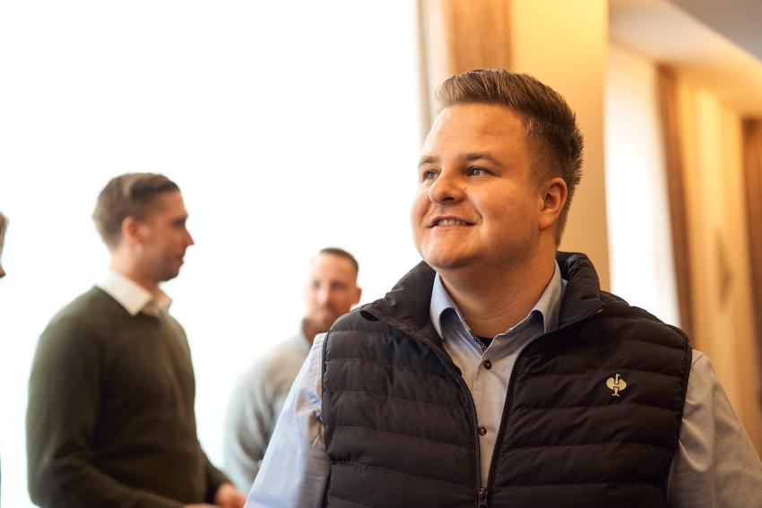 Matthias mit Kunden