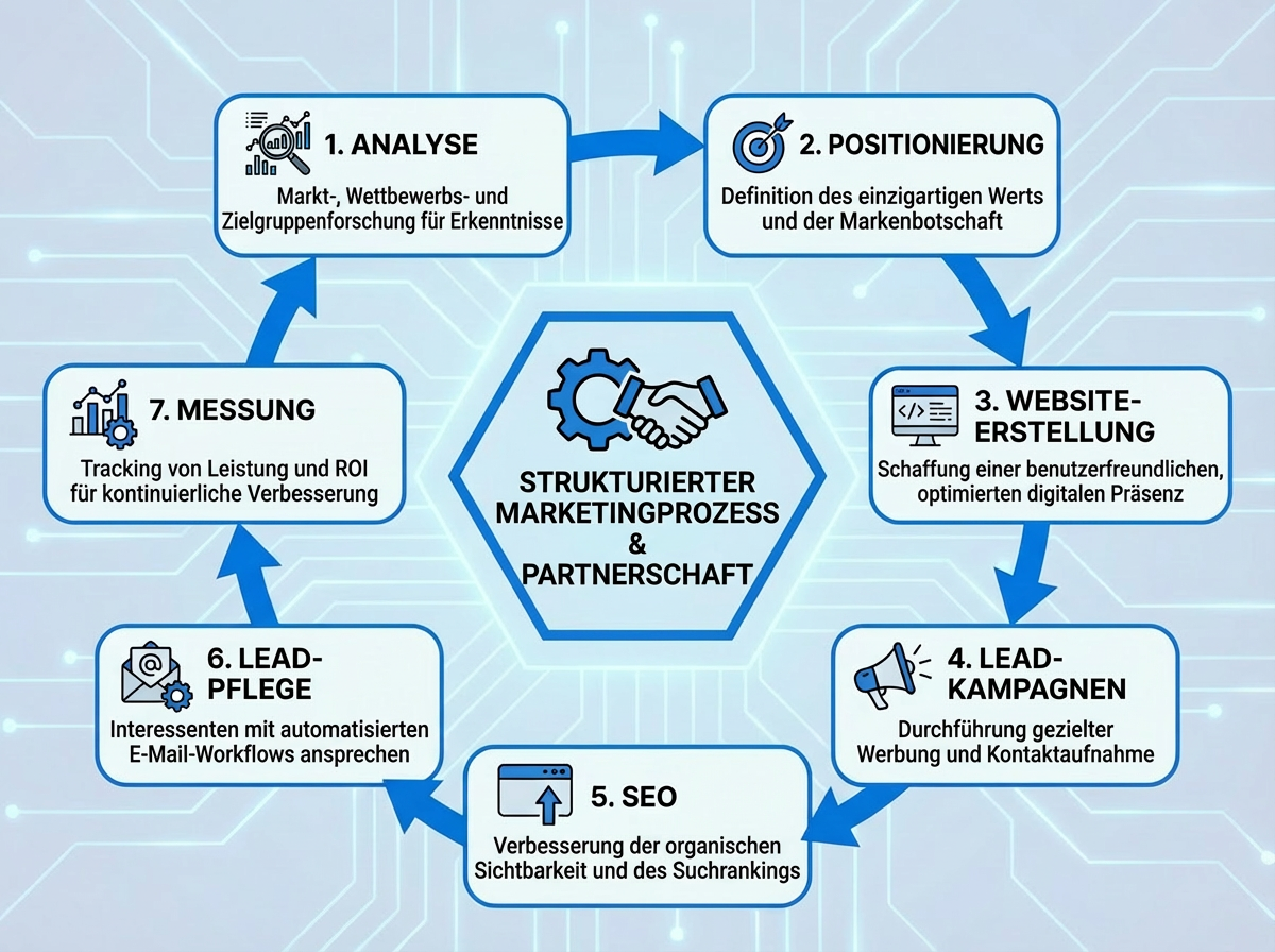 Infografik: Strukturierter Marketingprozess