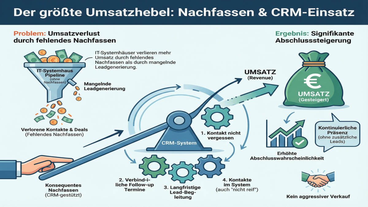 Infografik:&nbsp;Umsatz entsteht durch Prozesse, nicht Zufall