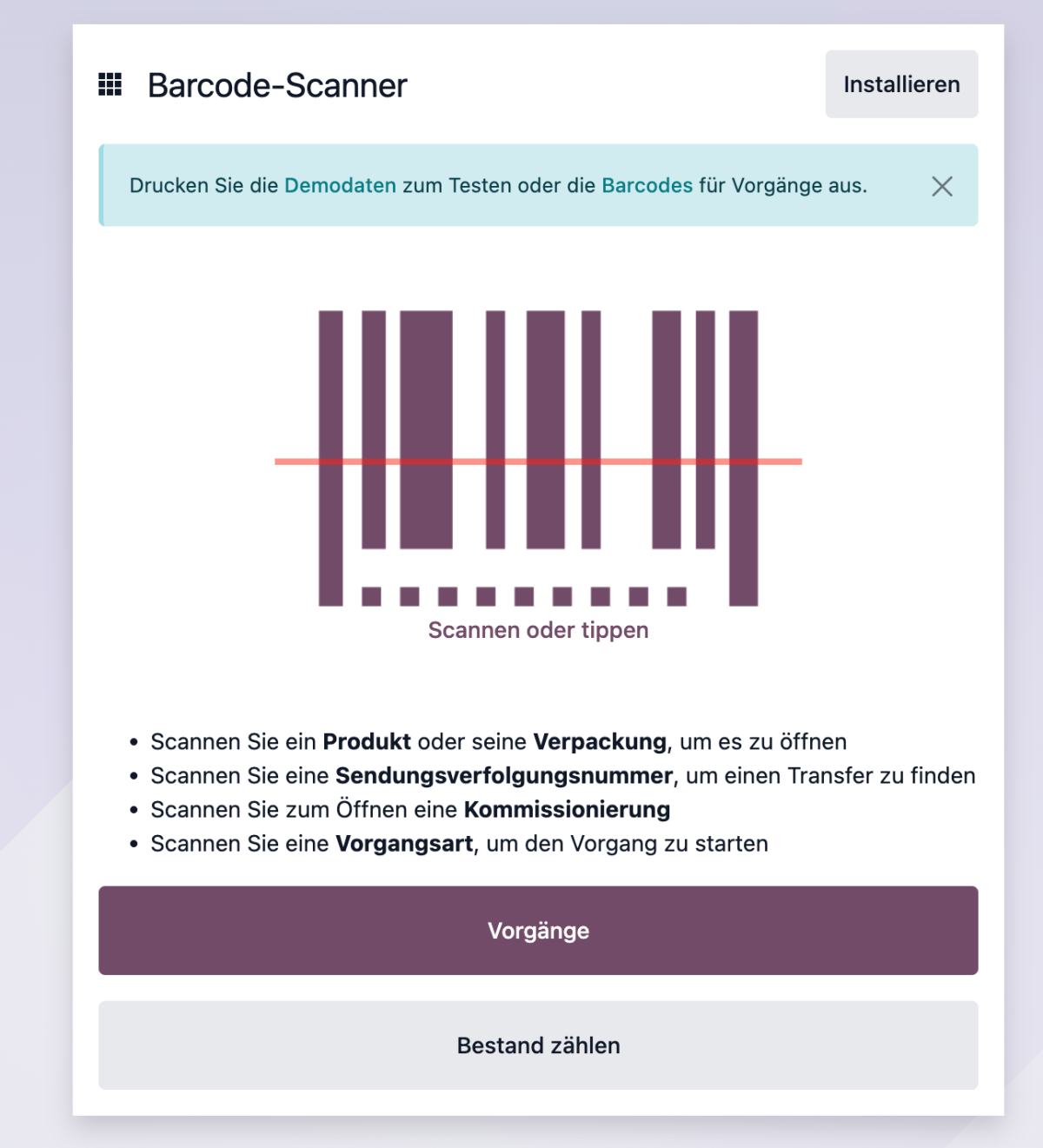 Mit der Barcode App alle Vorgänge einfach und schnelle erfassen