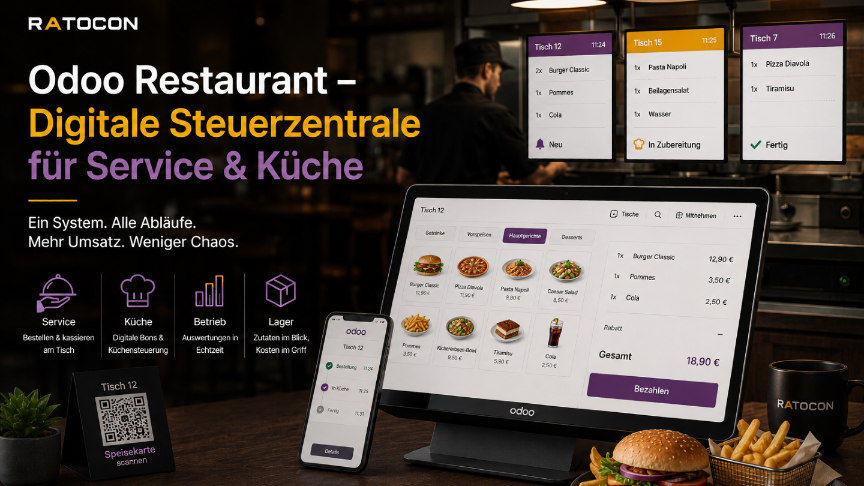 Digitale Steuerzentrale für Service & Küche