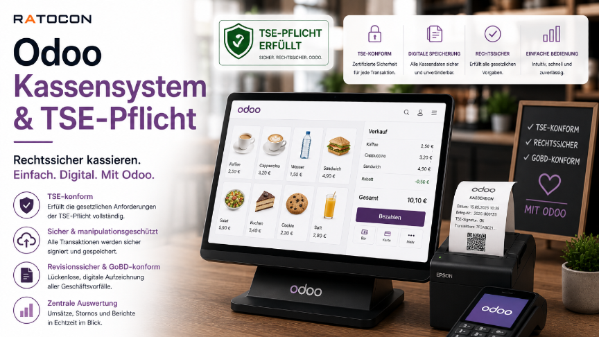 Wie du dein Odoo POS finanzamtkonform nach KassenSichV betreibst