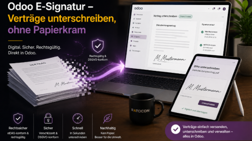 Warum Odoo Sign der logische nächste Schritt Richtung „digital unterschreiben“ ist