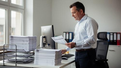 Trotz ERP-System: Rechnungen werden im Mittelstand oft noch von Hand geprüft.