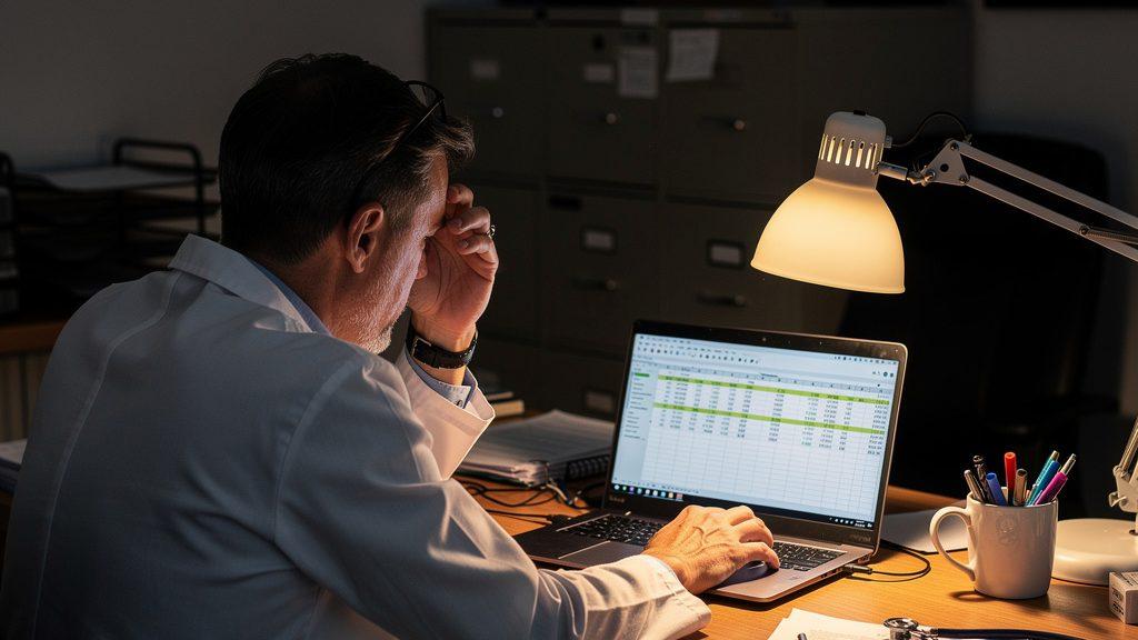 Honorarkürzung, TI-Pauschale, ePA-Pflicht – für Praxisinhaber wird der Verwaltungsaufwand zum Abendprogramm.