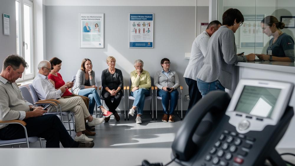 Wenn digitale Kanäle ausfallen, wird das Telefon zum einzigen Anlaufpunkt für Patienten.