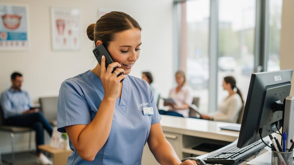 Zwischen Telefon, Tablet und Papierstapel – der Praxisalltag einer ZFA.