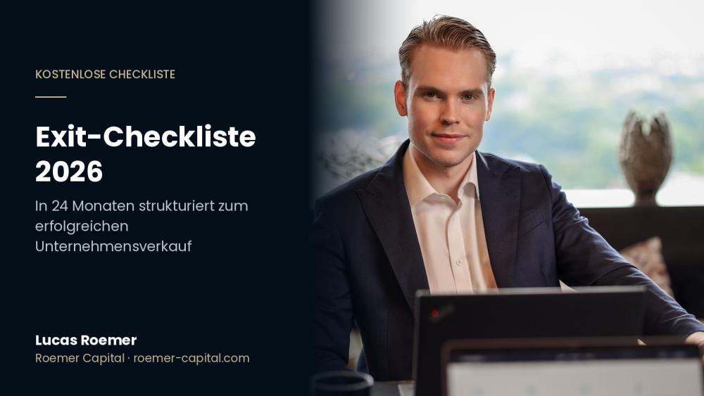 Exit-Checkliste 2026: Unternehmensverkauf systematisch vorbereiten