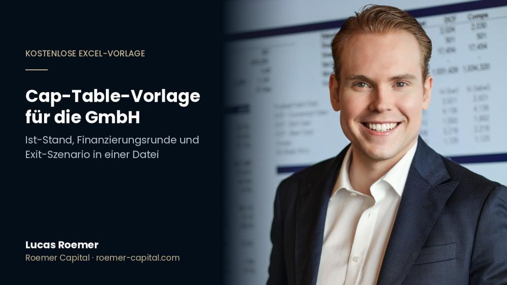 Cap-Table-Vorlage für die GmbH: Kostenlose Excel-Vorlage