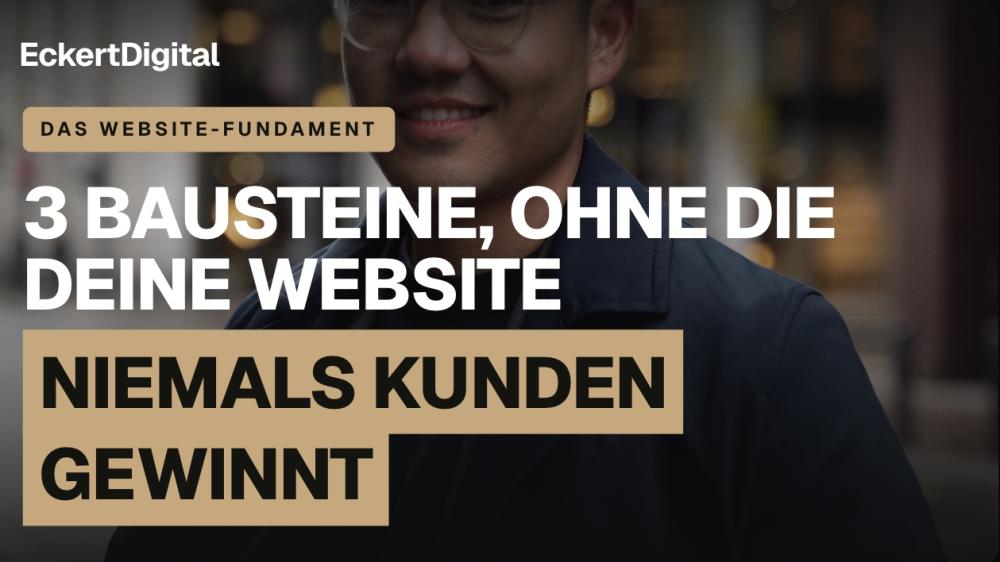 Moderne Person lächelt in urbaner Umgebung, thematisch zur Webseite, die Kunden gewinnt.