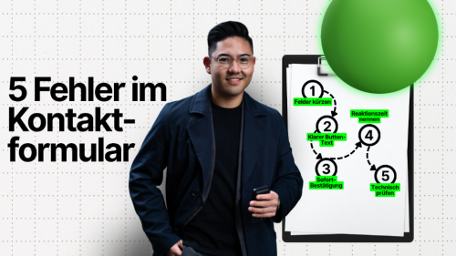 5 Fehler im Kontaktformular