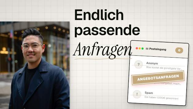 Endlich passende Anfragen für deine Firma