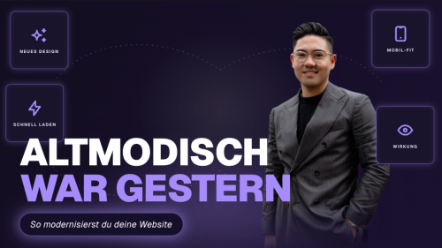 Website sieht altmodisch aus – was tun?