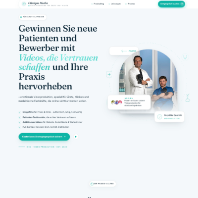 Von erklärungsbedürftig zu glasklar: Ärzte-Agentur punktet mit klarer Website
