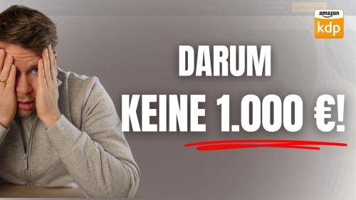 Die größten Fehler, die dich bei Amazon KDP von 1.000 €/Monat abhalten