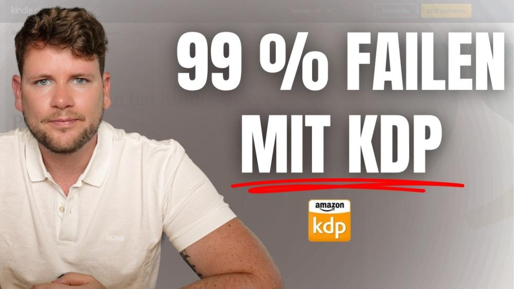Ein Mann erklärt, warum 99 % der Autoren mit Amazon KDP scheitern.