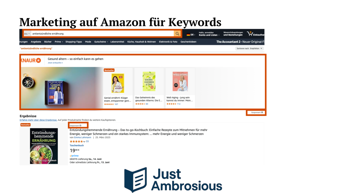 Nur wer dein Buch sieht, kann es auch kaufen.