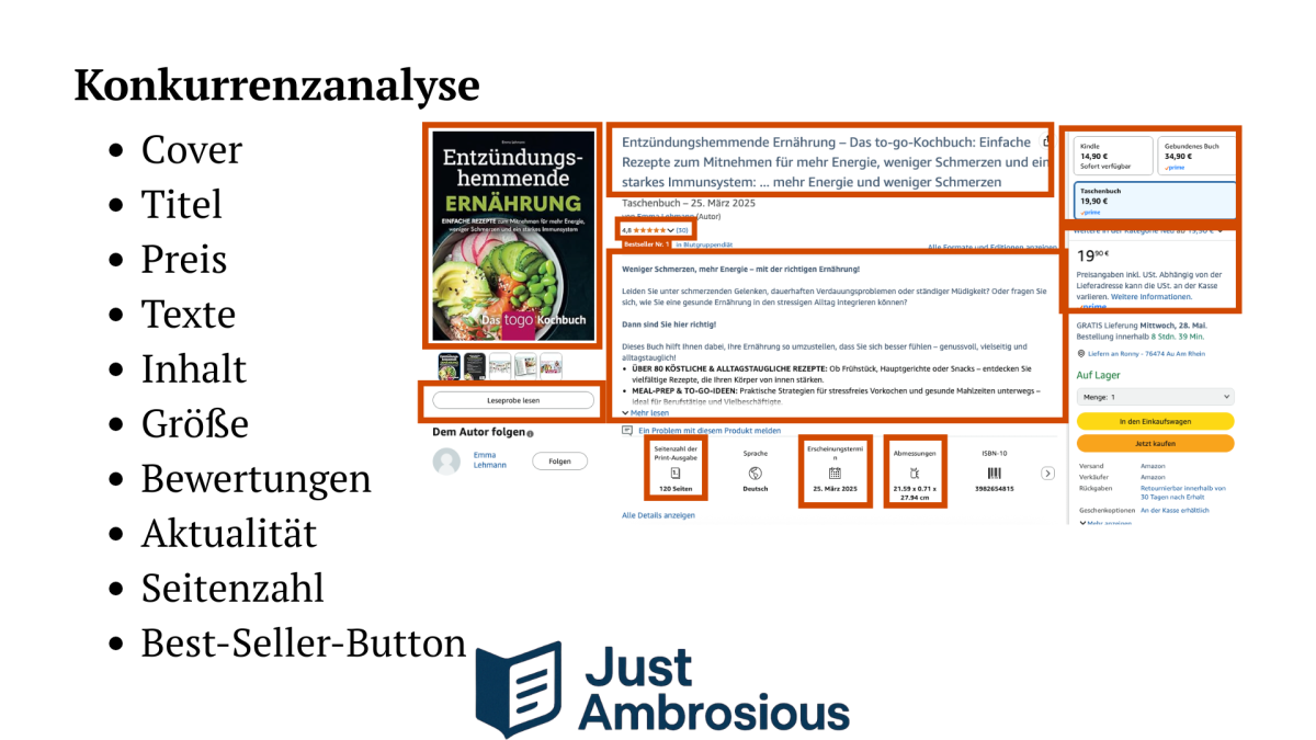 Konkurrenzanalyse eines Buchprojektes
