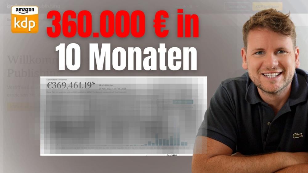 369.000 € in 10 Monaten mit Amazon KDP