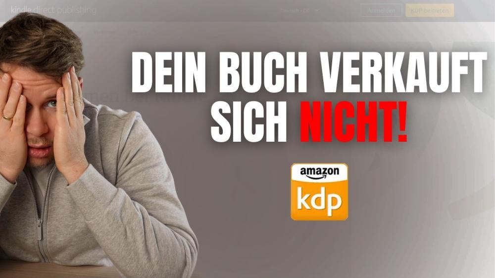 Der frustrierte Autor fragt sich, warum sein Buch sich nicht verkauft.