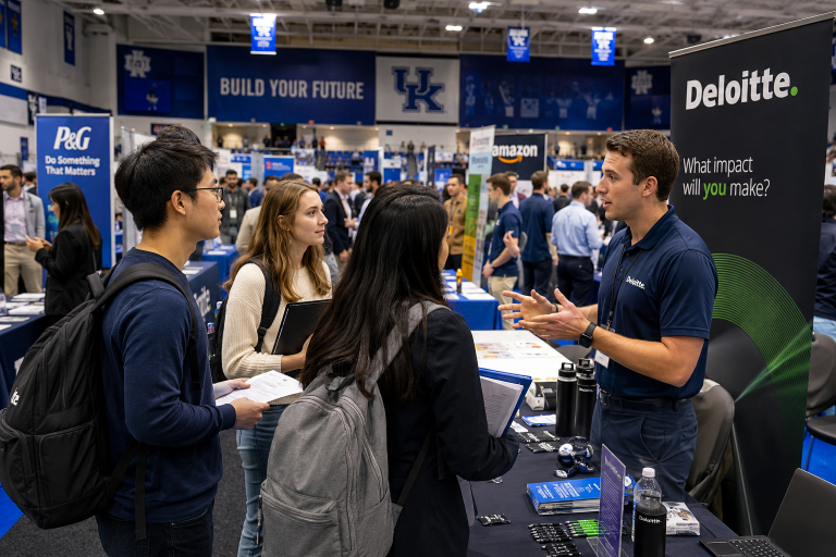 Career Fair an einer amerikanischen Universität
