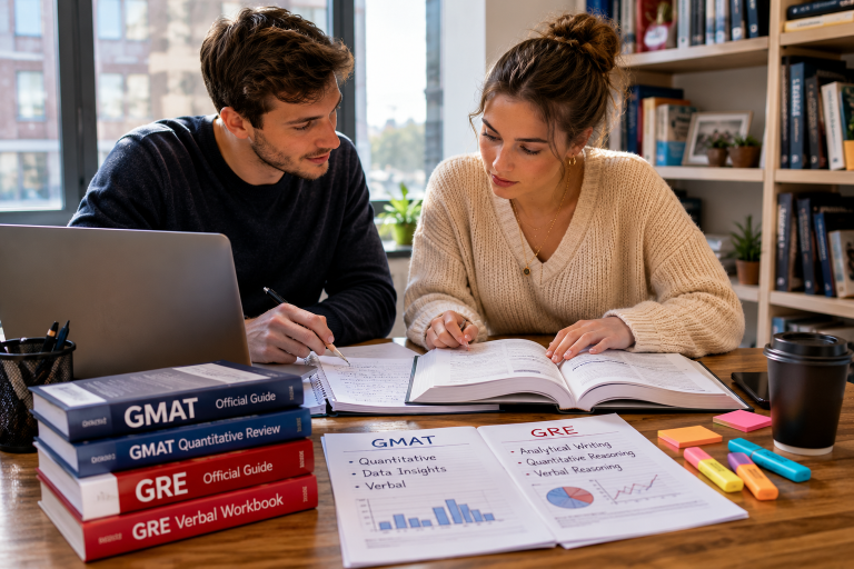 Vergleich von GMAT und GRE