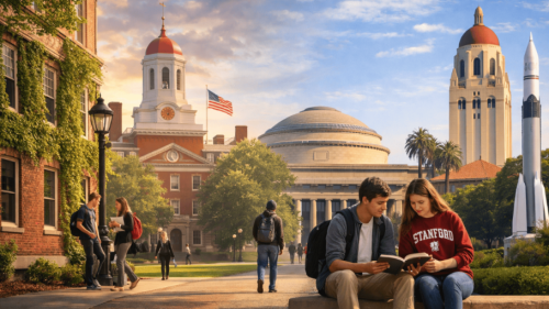 Internationale Studierende an einer Top-Uni in den USA