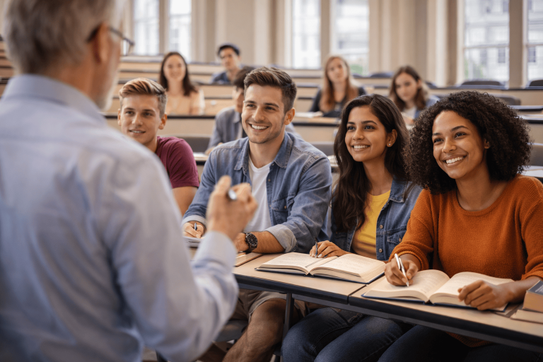 Interaktive Vorlesung auf einem US-Campus
