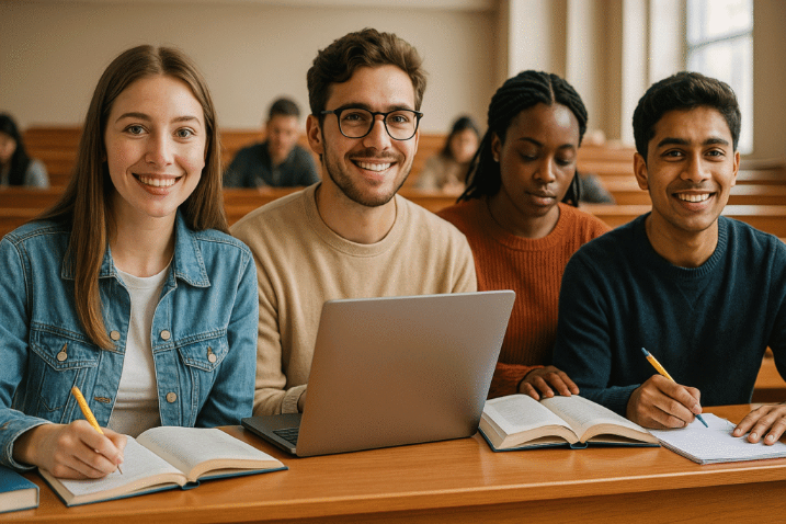 Internationale Studenten an einer US-Uni
