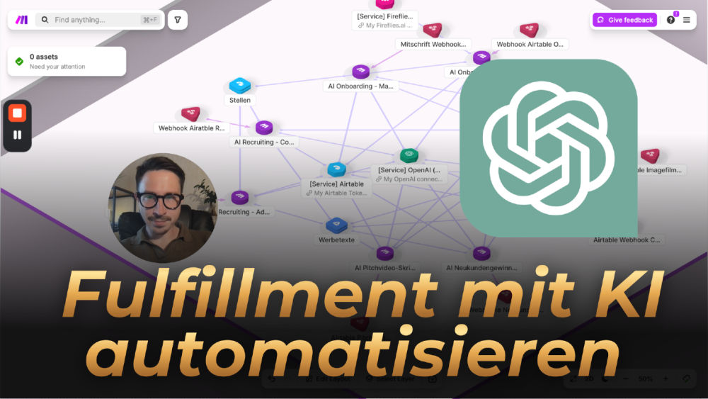 Grafik zur Automatisierung von Fulfillment-Prozessen mit KI.