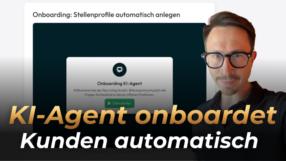 Der KI-Agent onboardet Kunden automatisch und erleichtert den Prozess.