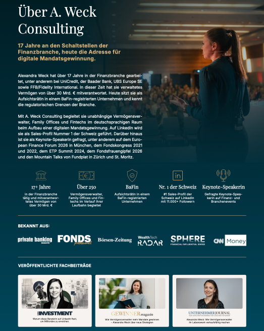 Teilnehmer eines Netzwerk-Events zur Vertriebsberatung für Vermögensverwalter.