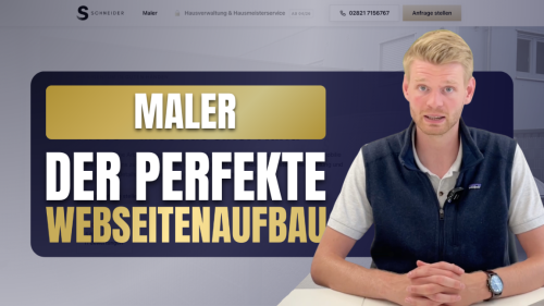 Besonders Maler profitieren von einem modernen Internetauftritt.