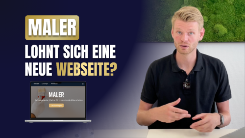 Viele Malerbetriebe leiden unter ihrer veralteten Webseite.