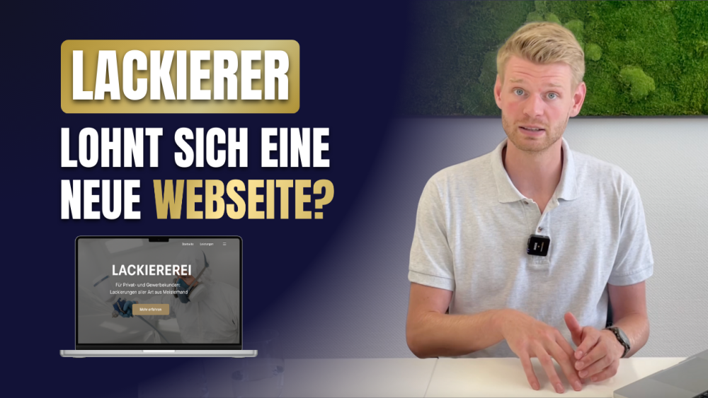 Viele Lackierer leiden unter einer veralteten Webseite.