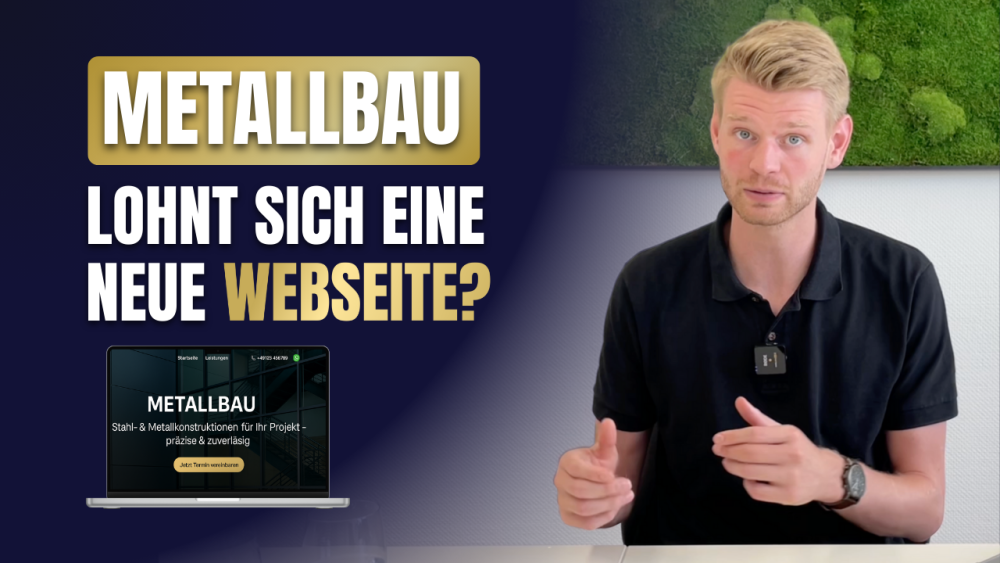 Besonders im Metallbau ist ein professioneller Außenauftritt von großer Bedeutung.