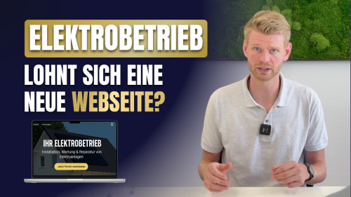 Viele Elektrotechnik-Betriebe leiden unter einer veralteten Webseite.