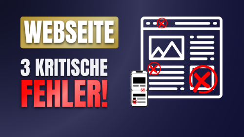 Die Korrektur von Fehlern auf deiner Webseite kann sofort zu mehr Anfragen führen.