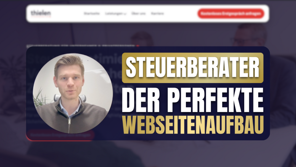 Viele Steuerberatungskanzleien leiden unter einer veralteten Webseite.
