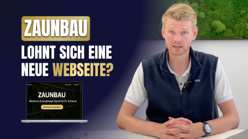 Viele Zaunbauer leiden unter einer veralteten Webseite.