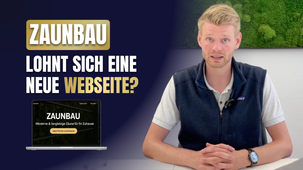 Viele Zaunbauer leiden unter einer veralteten Webseite.