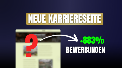 Viele Unternehmen unterschätzen enorm, was eine optimierte Karriereseite bewirken kann.