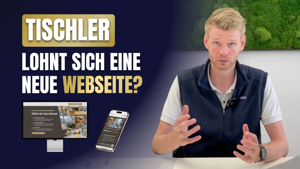 Gerade als Tischler ist ein professioneller Internetauftritt wichtig.