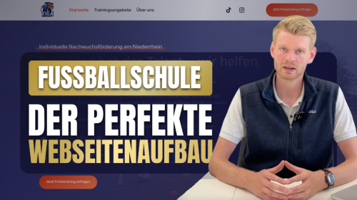 Besonders Fußballschulen profitieren von einem modernen Internetauftritt.
